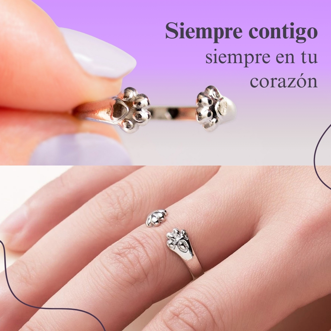 Miniatura 4 de ANILLOS AJUSTABLES CON ABRAZO DE PATITAS